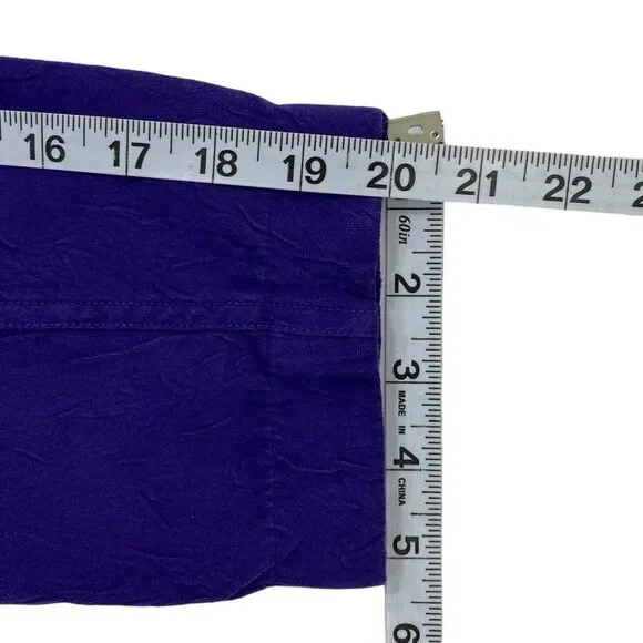 Chicos Womens Jacket | Size 1 | Royal Purple | Textured Fabric | Lightweight - Picture 10 of 10